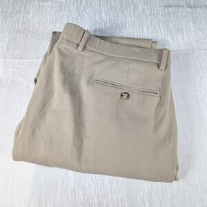 Tommy Hilfiger Pants Mens 40x30 Khaki Beige Classic Chino Flat Front Casual